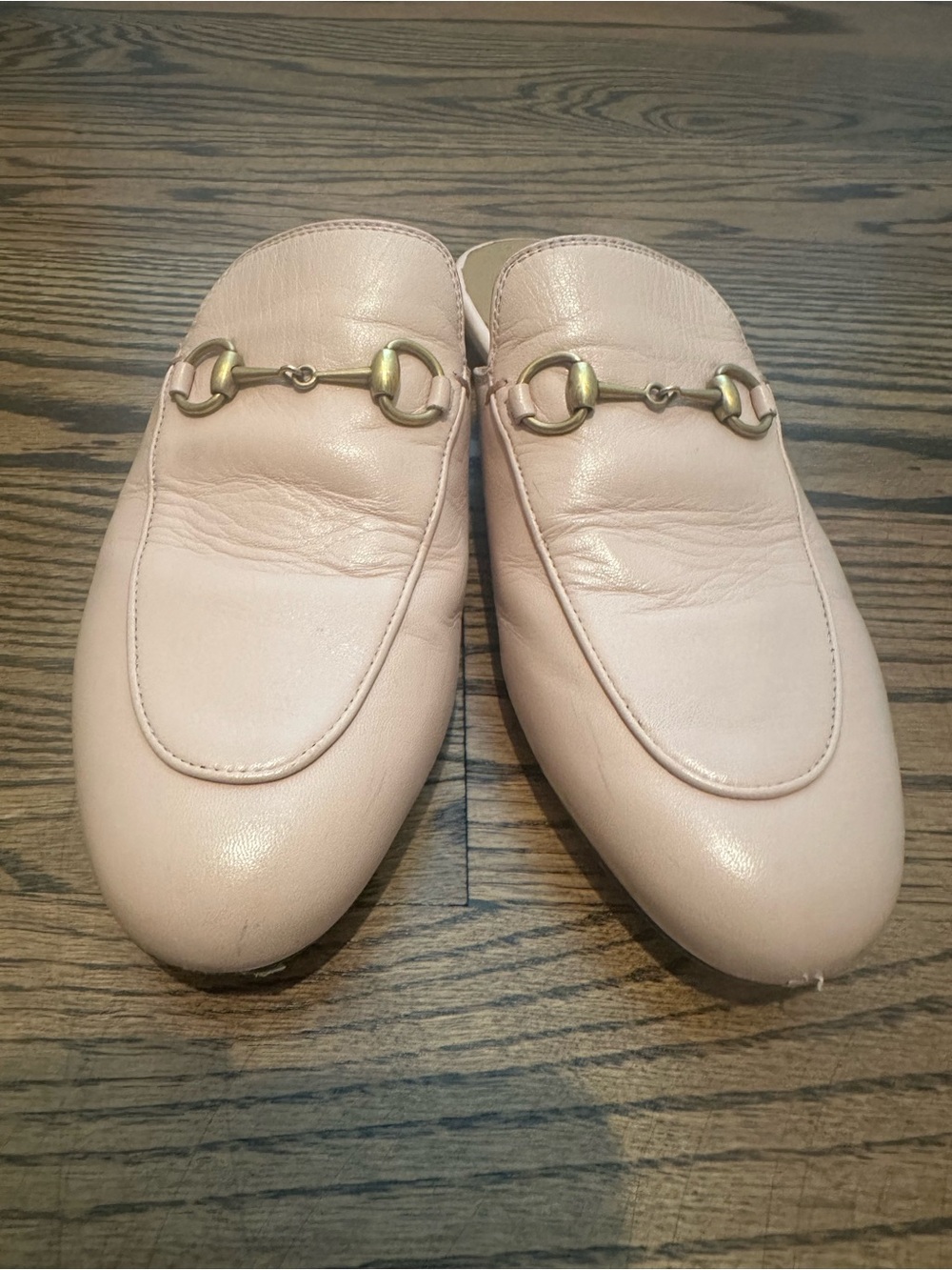 Women’s Sz. 38.5 Authentic Gucci Princeton Mules - Lt. Pink - Picture 2 of 11
